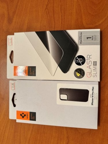 Περισσότερες πληροφορίες για "14 pro max Θήκη Spigen και τζαμάκι καινούργια"