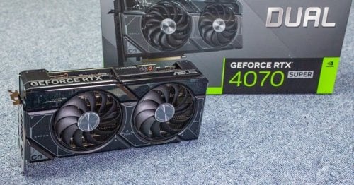 Περισσότερες πληροφορίες για "ASUS Dual GeForce RTX™ 4070 SUPER EVO OC Edition 12GB GDDR6X with two powerful Axial-tech fans"