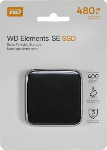 Περισσότερες πληροφορίες για "Western Digital Elements SE USB 3.0 Εξωτερικός SSD 480GB 2.5" Μαύρο"