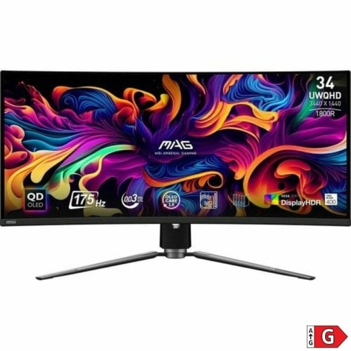 Περισσότερες πληροφορίες για "MSI Mag 341CQP QD-OLED Ultrawide QD-OLED HDR Curved Gaming Monitor 34" QHD 3440x1440 175Hz"