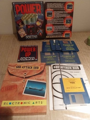 Περισσότερες πληροφορίες για "2 Amiga Games [Ocean Collection με Turrican, Rainbow Islands, X-Out, Chase HQ & το 688 Attack Sub]"