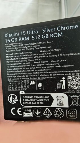 Περισσότερες πληροφορίες για "Xiaomi 15 Ultra Silver 16GB/512GB"