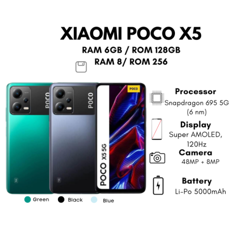 Περισσότερες πληροφορίες για "POCO X5 8+256GB 5G  EU"