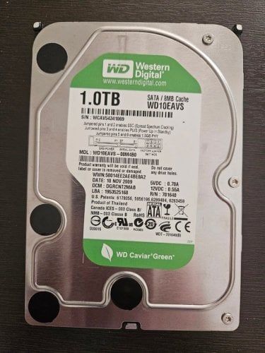 Περισσότερες πληροφορίες για "Western Digital Caviar Green 1TB"
