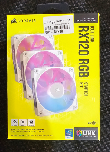 Περισσότερες πληροφορίες για "Corsair iCue Link RX120 Case Fan με RGB Φωτισμό και Σύνδεση 4-Pin PWM 3τμχ Λευκό"