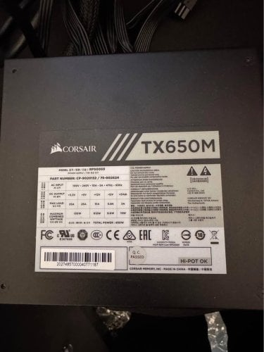 Περισσότερες πληροφορίες για "Corsair TX650M (650W) BRONZE"
