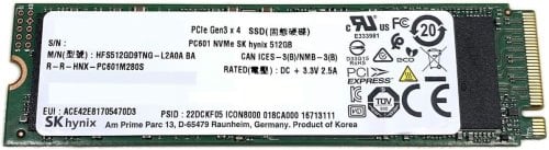 Περισσότερες πληροφορίες για "SK Hynix SSD M.2 512GB"
