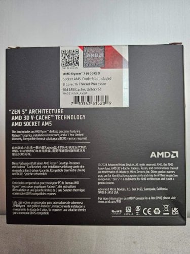Περισσότερες πληροφορίες για "AMD Ryzen 7 9800X3D (Box)"