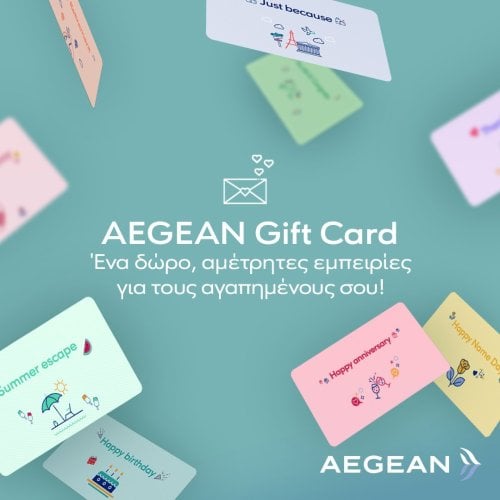 Περισσότερες πληροφορίες για "Gift cards Aegean 8 x 20 euro"