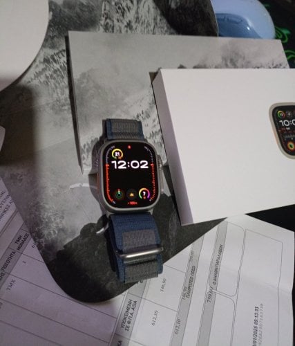 Περισσότερες πληροφορίες για "Apple I Watch 2 Ultra 49mm Titanium Blue."