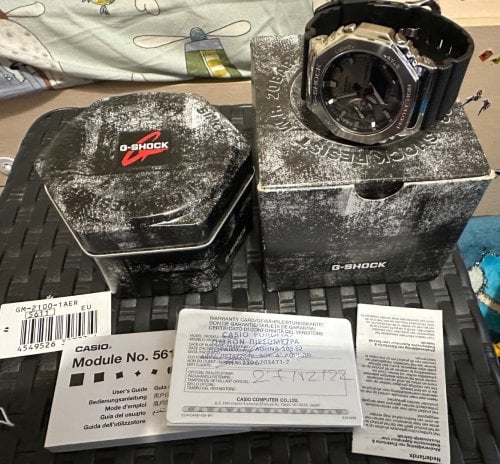 Περισσότερες πληροφορίες για "Casio G-Shock GM-2100-1AER  METAL"