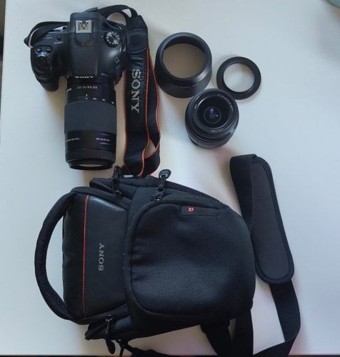 Περισσότερες πληροφορίες για "Sony SLT A58 + 18-55mm + 75-300mm + Reverse ring + Τσάντα μεταφοράς"