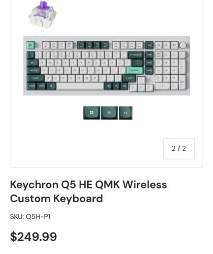 Περισσότερες πληροφορίες για "Keychron q5 HE"