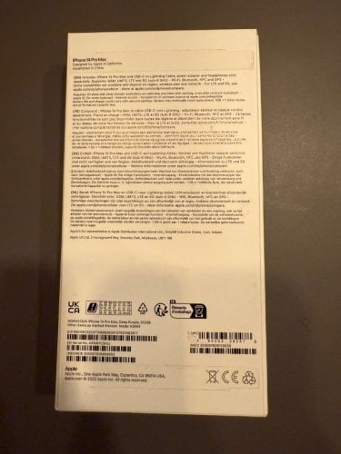 Περισσότερες πληροφορίες για "iPhone 14 Pro Max 512 deep purple"