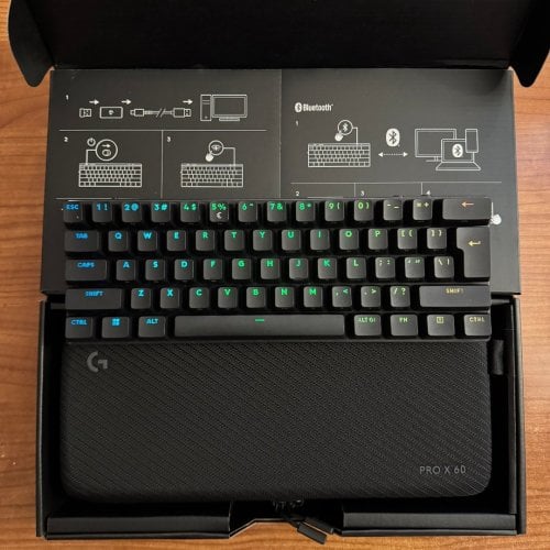 Περισσότερες πληροφορίες για "Logitech PRO X 60 - Wireless 60% Gaming Keyboard Tactile Optical Switches"