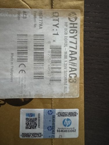 Περισσότερες πληροφορίες για "HP 8GB DDR3L -1600 1,35V SODIMM ALL - ΣΦΡΑΓΙΣΜΕΝΗ - NEA ΤΙΜΗ"
