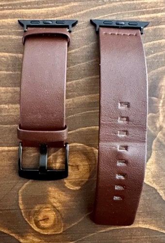 Περισσότερες πληροφορίες για "Apple Watch δερμάτινο λουράκι."