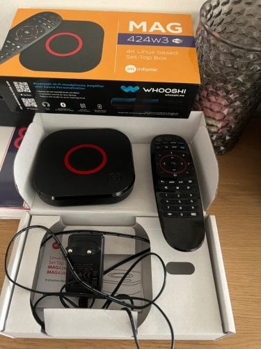 Περισσότερες πληροφορίες για "Infomir TV Box MAG424W3 4K UHD με WiFi"