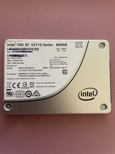 Περισσότερες πληροφορίες για "Intel DC S3710 (800 GB/SATA III)"