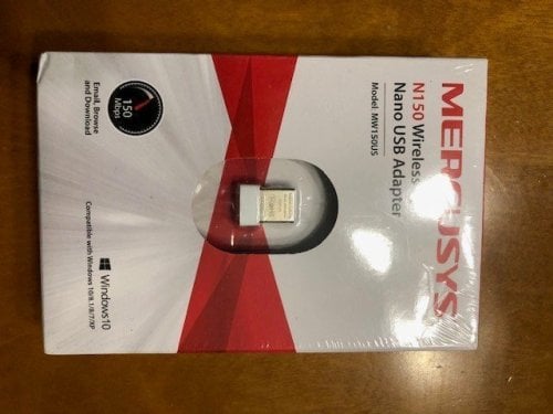 Περισσότερες πληροφορίες για "Mercusys N150 Wireless Nano USB Adapter"