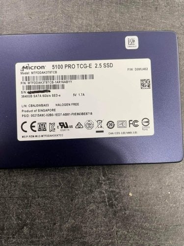 Περισσότερες πληροφορίες για "Micron 5100 PRO 1920GB"