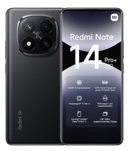 Περισσότερες πληροφορίες για "Xiaomi Redmi Note 14 Pro+ plus 5G (Μαύρο/256 GB)"