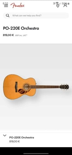 Περισσότερες πληροφορίες για "Fender PO-220E"