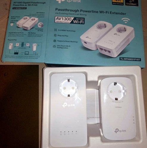 Περισσότερες πληροφορίες για "Powerline  set Tp link (Tl-wpa8631p kit) AV1300 mbps WIFI"