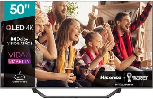 Περισσότερες πληροφορίες για "Hisense Smart Τηλεόραση 50" 4K UHD QLED 50A7GQ HDR (αγορασμένη 03/2023)"