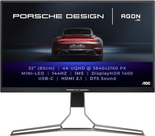 Περισσότερες πληροφορίες για "AGON AOC PD32M Porsche Design IPS HDR Gaming Monitor 31.5" 4K 3840x2160 144Hz 1ms GTG"