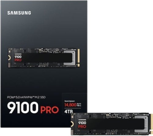Περισσότερες πληροφορίες για "Νεα τιμή  Samsung 9100 PRO 4TB NVMe M.2 PCI Express 5.0 Speed: 13400MB/s - 14800MB/s"