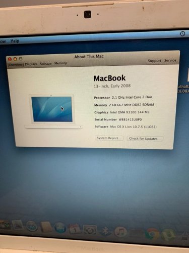 Περισσότερες πληροφορίες για "2 MacBook white 2008"