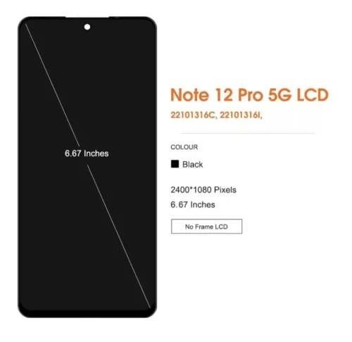 Περισσότερες πληροφορίες για "Οθόνη Redmi Note 12 Pro 5G μαζι με frame"