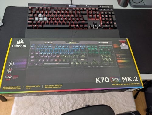 Περισσότερες πληροφορίες για "Corsair K70 RGB MK.2 Mechanical Gaming Keyboard — CHERRY MX Red (GR)"