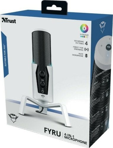 Περισσότερες πληροφορίες για "Trust GXT 258W Fyru USB 4-in-1 Streaming Microphone PS5"