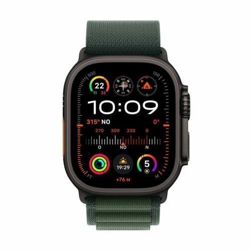 Περισσότερες πληροφορίες για "Apple Watch Ultra 2 2024 Titanium 49mm  (Black με Dark Green Alpine Large)"
