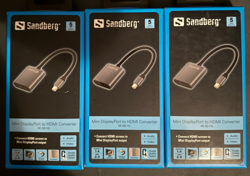 Περισσότερες πληροφορίες για "sandberg mini displayport to hdmi converter 4k 60hz και Κάρτα γραφικών"