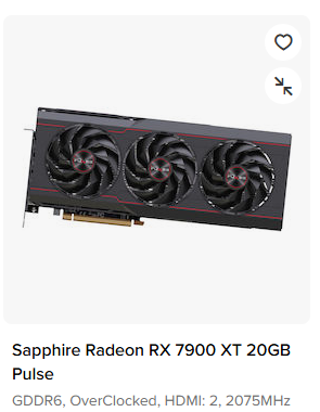 Περισσότερες πληροφορίες για "Sapphire PULSE Radeon RX 7900 XT"