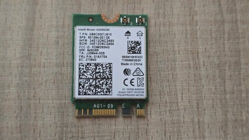 Περισσότερες πληροφορίες για "Intel 8265NGW M.2 Ασύρματη Κάρτα Δικτύου Wi‑Fi 5 (867Mbps) Μini PCI-e"