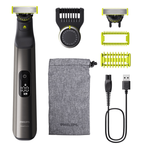 Περισσότερες πληροφορίες για "Philips OneBlade Pro 360 QP6552/15 Trimmer για Πρόσωπο + Σώμα"