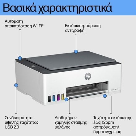Περισσότερες πληροφορίες για "HP SmartTank 580 Σφραγισμένο"