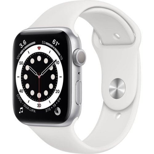 Περισσότερες πληροφορίες για "Apple Watch Series 6 44 mm - Αλουμίνιο Ασημί - Sport band Άσπρο"