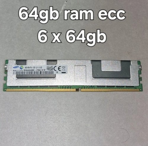 Περισσότερες πληροφορίες για "64gb ram ddr4 ecc HP (Samsung) σε αριστη κατασταση υπάρχουν 6 κομμάτια"