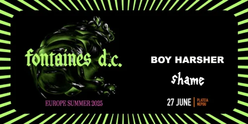 Περισσότερες πληροφορίες για "Release Athens 2025  Fontaines DC Boy Harsher  Παρασκευή 27 Ιουνίου"