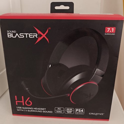 Περισσότερες πληροφορίες για "Creative Sound BlasterX H6 Gaming Headset"