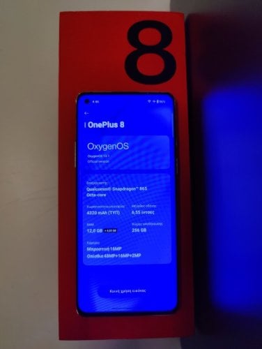 Περισσότερες πληροφορίες για "OnePlus 8 12/256"