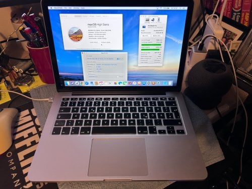 Περισσότερες πληροφορίες για "MacBook Pro Retina 13” 2014 8GB RAM 256GB SSD μπαταρία 91% σε άψογη κατάσταση με φορτιστή MagSafe 2"