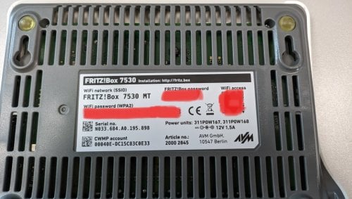 Περισσότερες πληροφορίες για "AVM FRITZ!Box 7530"