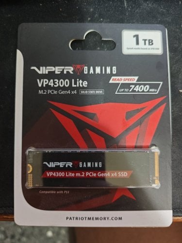Περισσότερες πληροφορίες για "Patriot Memory VP4300 Lite (1 TB GB/PCI Express 4.0)"