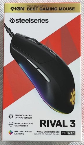 Περισσότερες πληροφορίες για "SteelSeries Rival 3 RGB Gaming Mouse"